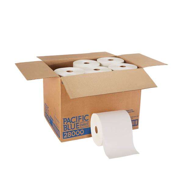 Towel Roll Pacific Blue Select 2 Ply 7.875 in x 350 in White 12rl/ca